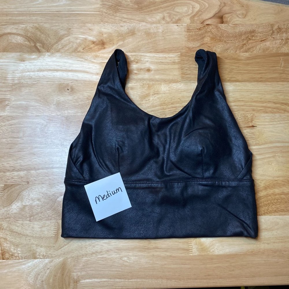 Curves n Combat Boots - CRVS - sports bra - faux leather Medium - EUC
